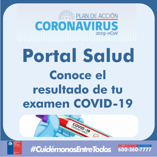 Resultado examen COVID-19