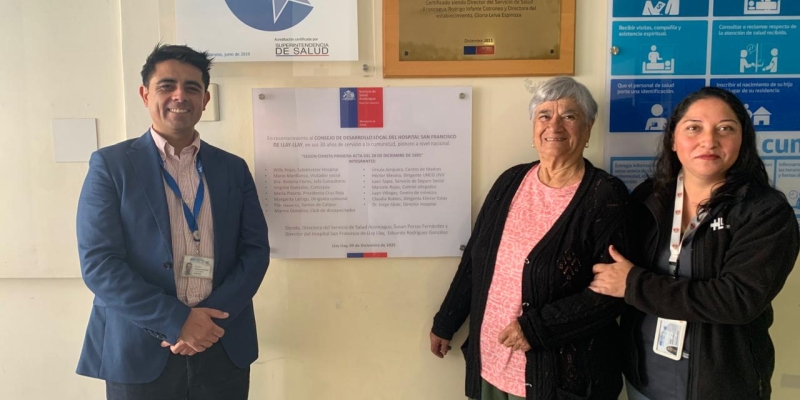 Hospital San Francisco de Llay Llay, inaugura placa conmemorativa de los 30 años de vida del CODELO, pionero a nivel nacional.